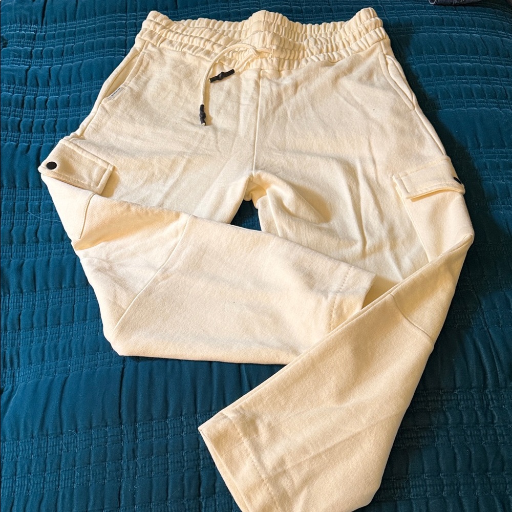 Men's Casual Cream Joggers